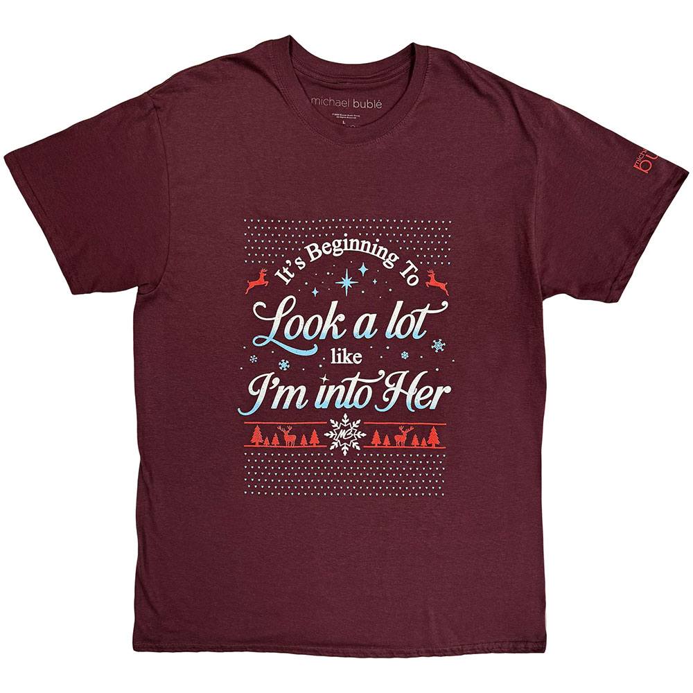 Michael Buble - Into Her Heren Tshirt - Rood